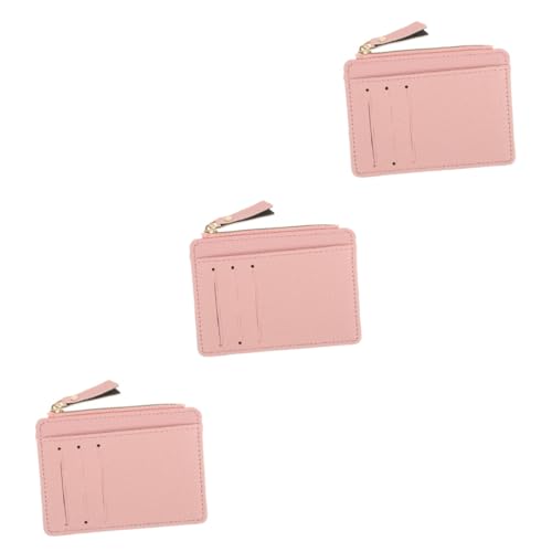 PACKOVE 3St Damen-Geldbörse Damen Geldbörse Kartenetui Brieftaschen für Frauen Damen Clutch Geldbörse für Frauen Ultra dünn Kartenhülle Kurze Geldbörse Kartenhalter Metall von PACKOVE