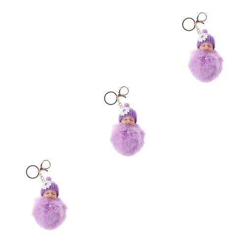 PACKOVE 3St Schlüsselanhänger Damen für Autoschlüssel Auto h?ngende Dekoration Damen geldbörsen Damen Rucksack Geldbörse Taschenanhänger Babypuppe Schlüsselanhänger Korb Souvenir von PACKOVE