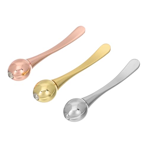 PACKOVE 3Stücke Augencreme Augenmassagegerät mit Löffel und Roller Aging und Müdigkeitslinderung für Effektive Augenpflege Roségold PACKOVE 3Stücke Augencreme Augenmassagegerät mit Löffel und Roller Aging und Müdigkeitslinderung für Effektive Augenpflege Roségold von PACKOVE