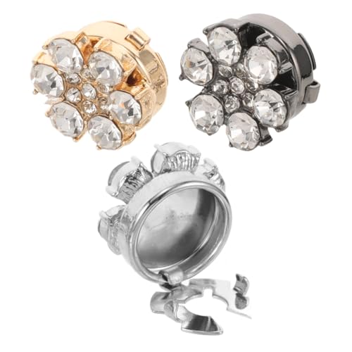 PACKOVE 3 Stück Blumen Manschettenknöpfe für Herren und Damen Strass Knopfabdeckung Legierung Krawattenklammern für Hochzeiten Vielseitiges Accessoire für Formelle und Lässige Outfits PACKOVE 3 Stück Blumen Manschettenknöpfe für Herren und Damen Strass Knopfabdeckung Legierung Krawattenklammern für Hochzeiten Vielseitiges Accessoire für Formelle und Lässige Outfits von PACKOVE