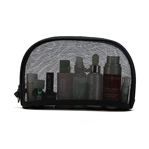 PACKOVE 3stücke Mesh Kosmetiktasche Mit Reißverschluss Transparent Schwarz Für Reisen Leichtgewichtig Fassungsvermögen Für Make-up Organizer von PACKOVE