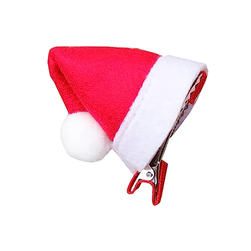PACKOVE Mini Weihnachtsmütze Haarspange Für Junge Mädchen Lustige Und Dekorative Haarklammer Für Festlichkeiten Handgefertigt Mit Lebhaften Farben Für Unvergessliche Feiertagsmomente von PACKOVE