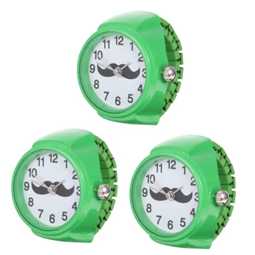 PACKOVE Elastisch 3st Ringuhr Fingeruhr Für Vintage-Ringe Für Männer Herren Geschenke Für Frauen Dekorativer Fingerkreis Paar Ringe Fingerring-dekor Abs Student Anzahl Uhrenring von PACKOVE