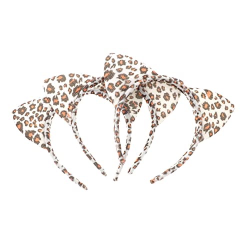 PACKOVE 3stücke Leoparden Haarschmuck Stirnband Mit Ohren Stirnbänder Für Teenager-mädchen Und Frauen Haarbänder Aus Hochwertigen Materialien Für Partys Und Besondere Anlässe von PACKOVE