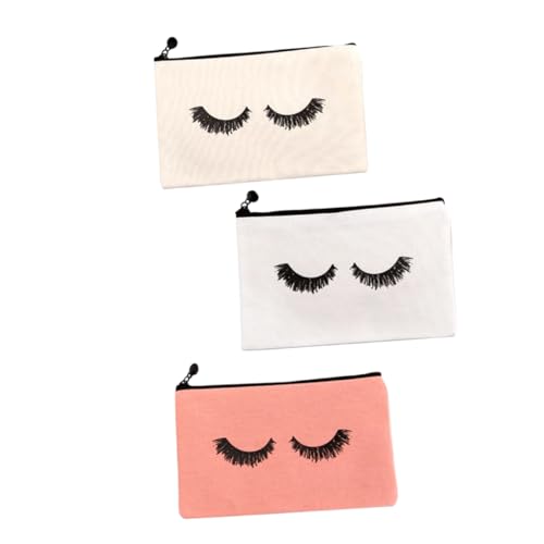 PACKOVE 3stücke Mehrzweck-Kosmetiktasche Mit Druck Make-up-behälter Mit Reißverschluss Aufbewahrungstasche Für Damen Praktisch Für Reisen Und Zuhause von PACKOVE