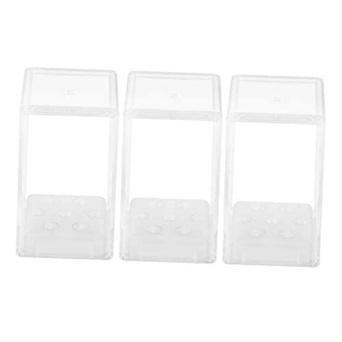 PACKOVE 3stücke Nagelbohrer Aufbewahrungsbox Tragbare Organizer Für Maniküre Und Nagelkunst Geeignet Für Friseursalons Und Nagelstudios Aus Strapazierfähigem Material Zur Einfachen von PACKOVE