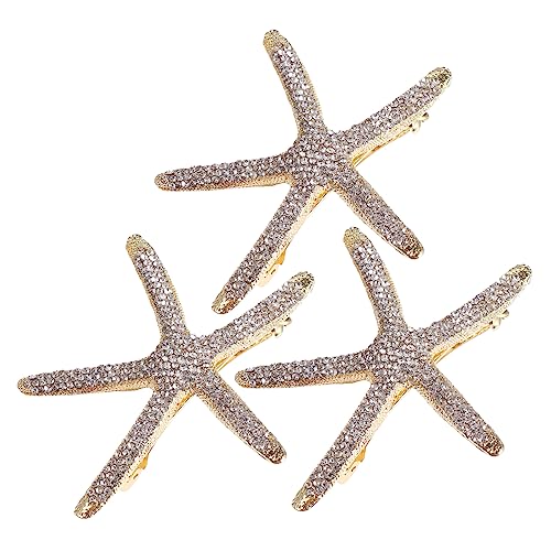 PACKOVE 3stücke Strass Haarspangen Für Mädchen Vintage Haarschmuck Aus Haarklemmen Perfektes Accessoire Für Partys Und Besondere Anlässe von PACKOVE