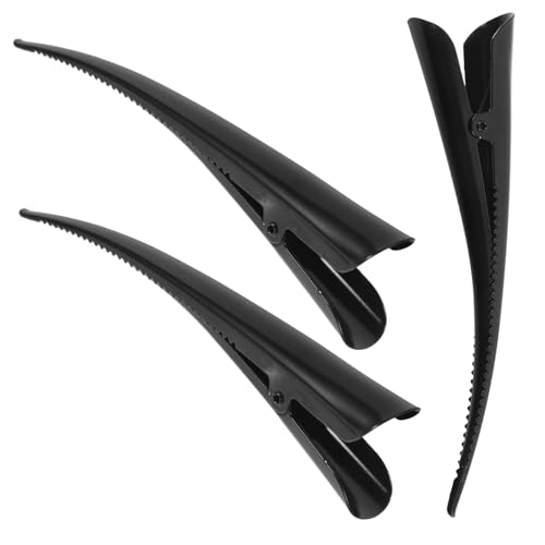 PACKOVE 3stücke Teiliges Metall Entenschnabel-haarspangen Für Frauen Und Mädchen Elegante Haarklammern Für Müheloses Styling Und Fixierung Schwarz von PACKOVE