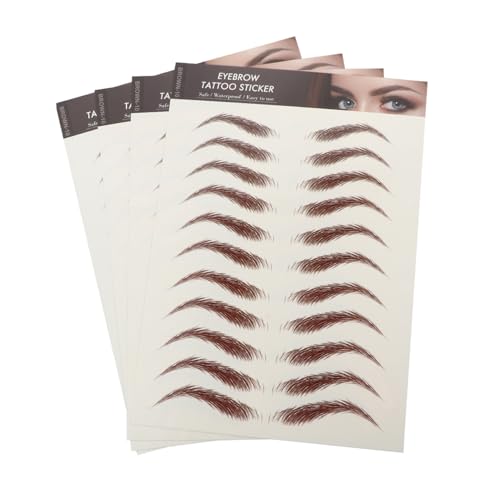 PACKOVE 4blätter Augenbrauen Tattoos Aufkleber Wasserfest Temporär Haarähnliche Augenbrauen Make-up Ersatz Für Natürliche von PACKOVE