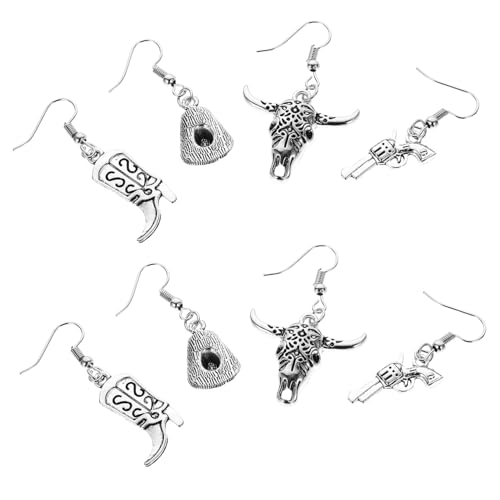 PACKOVE 4 Paare Cowgirl Ohrringe Bohemian Dangle Ohrringe mit Hut und Stiefel Design für Frauen als zu Weihnachten Valentinstag oder Neujahr PACKOVE 4 Paare Cowgirl Ohrringe Bohemian Dangle Ohrringe mit Hut und Stiefel Design für Frauen als zu Weihnachten Valentinstag oder Neujahr von PACKOVE