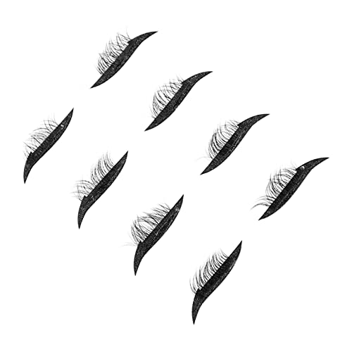 PACKOVE 4 Paare Glitzer Eyeliner Sticker Selbstklebende Wimpern Aufkleber für Make Up für Partys Cosplay Halloween und Besondere Anlässe Bringt Ihre Augen zum Strahlen von PACKOVE