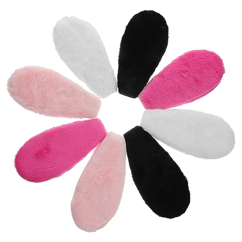 PACKOVE 4 Paare Hasenohr Stirnband Hasenohren-Dekoration Party für Zubehör Karikatur Kaninchen Weiß haarschmuck Häschen-Schmuckanhänger Häschen-Haarspangen- Cosplay Hasenohren Plüsch von PACKOVE