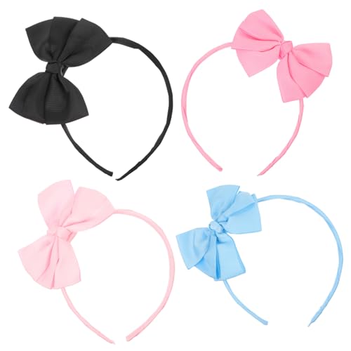 PACKOVE 4 Stück Fashion Handgefertigte Haarreifen mit Schleife Stilvolle Haarschmuck Accessoires für Partys und Alltagsgebrauch Leicht und Bequem Zufällige Designs von PACKOVE
