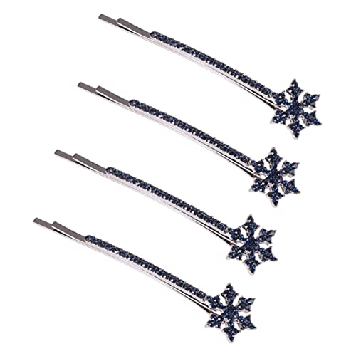 PACKOVE 4stücke Schneeflocken-haarspangen Dekorative Haarspangen Für Damen Weihnachtsaccessoires Haarspangen Für Hochzeit Prom Party Accessoires Für Damen Weihnachts-haaraccessoires von PACKOVE