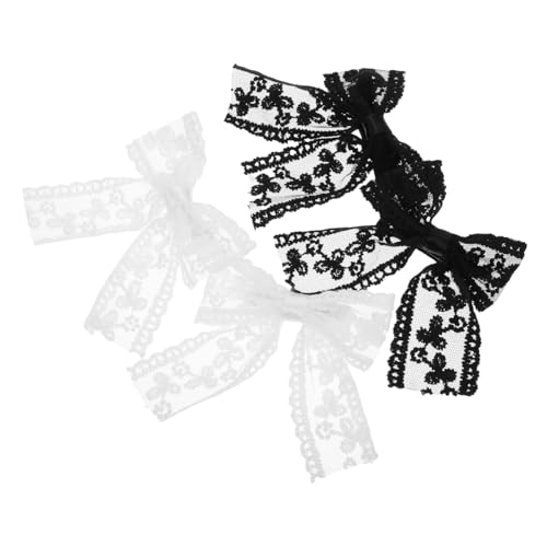 PACKOVE 4stücke Cremefarbene Haarnadel Mit Spitzenschleifen Für Damen Schleifenhaarnadel Aus Spitze Haarschmuck Mit Bogen Haar Zubehör Für Frauen von PACKOVE