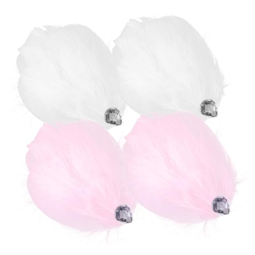 PACKOVE 4 Stück Haarspangen Für Frauen Und Mädchen Haarspangen Styling Haar Accessoires Flauschige Haarnadel Haarspangen Haarkrallen Performance Haarspangen Haarquasten Clip von PACKOVE