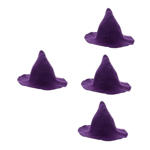 PACKOVE 4 Stück Hexenhut Bucket Hat halloween kostüm halloween costume Partyzubehör für Kinder Halloween-Glitzer-Stirnband Hüte Hexenhut Modellierung Dekor Foto-Requisiten Sanft Fischerhut von PACKOVE