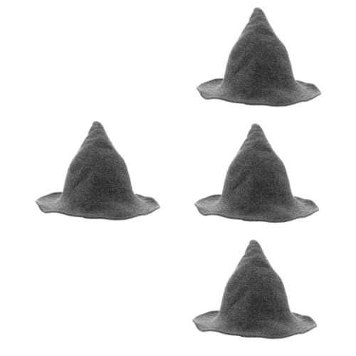 PACKOVE 4 Stück Hexenhut Bucket Hat halloween kostüm halloween costume Ball Hut Mütze Abschlussball-Tiara Hüte Mützen für den Wintereinsatz Maskerade Hexenhut faltbar Hexen Hut Zubehör von PACKOVE