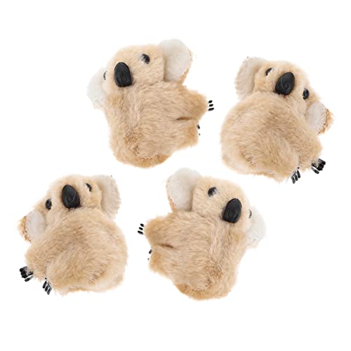 PACKOVE 4stücke Plüsch Koala Haarspangen Stofftier Haarklammern Clips Für Fransen Unregelmäßige Haarklammern Styling Zubehör Für Frauen von PACKOVE