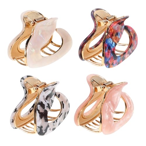 PACKOVE 4stücke Schlangen-haarklammern Rutschfest Für Damen Haarklammern Aus Acetat Haarschmuck Für Dünne Haare Stylische von PACKOVE
