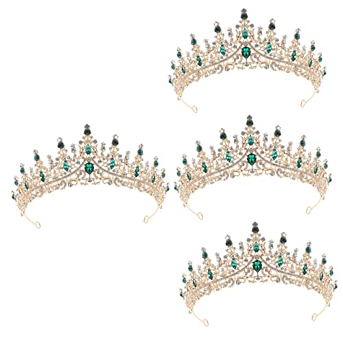 PACKOVE 4 Stück Krone Kleider für Mädchen strass braut tiara haarschmuck Strass Diademe von PACKOVE