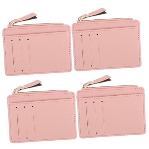 PACKOVE 4 Kurze Clutch für Damen Damen-Geldbörse Damen Geldbörse Kartenetui für Damen Mädchenhandtasche Clutch-Geldbörse für Damen Münzen Brieftasche Kartenetui Damen Ultra dünn von PACKOVE