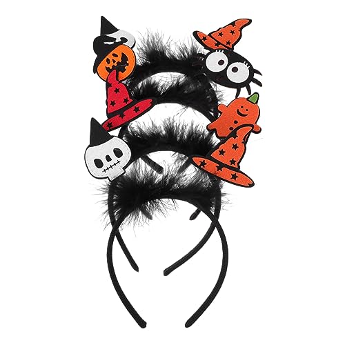 PACKOVE 4 Stück Lustige Halloween Haarreifen Dekorative Kopfbedeckung für Partys Cosplay Feste mit Kreativen Motiven Kürbis Spinne Skelett Geist PACKOVE 4 Stück Lustige Halloween Haarreifen Dekorative Kopfbedeckung für Partys Cosplay Feste mit Kreativen Motiven Kürbis Spinne Skelett Geist von PACKOVE