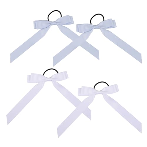 PACKOVE 4stücke Haarschleifen Mit Spitzen Elastische Haarspangen Für Damen Lange Haarbänder Mit Schleife Haarschmuck Für Mädchen Teenager Und Kleinkinder von PACKOVE
