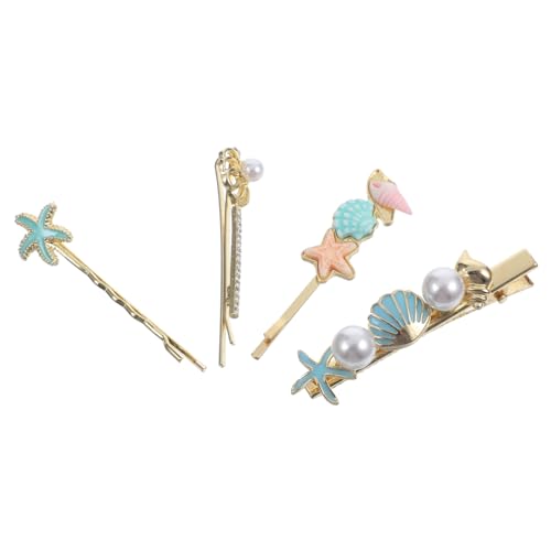 PACKOVE 4stücke Teiliges Dekorative Haarnadeln Muschel-design Haarschmuck Für Damen Geeignet Für Haararten Für Besondere Anlässe Und Alltagslooks von PACKOVE