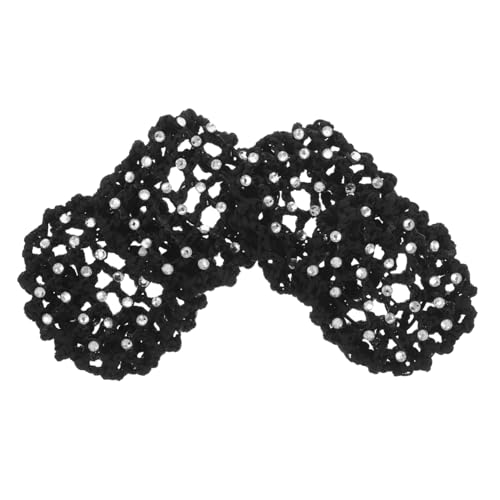 PACKOVE 4stücke Elegant Haarnetz Für Junge Mädchen Dutt-netz Mit Acryl-strass Für Tanzaufführungen Und Alltag Vielseitige Haaraccessoires Für Ballett Und Frauen von PACKOVE