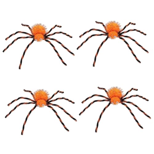 PACKOVE 4 Stück Spinne Haarnadel Haarspange Für Mädchen Haarklammern Für Mädchen Halloween-haarspange Mädchen Stirnbänder Kinder Stirnbänder Spinnennetz-haarspangen Zubehör Cosplay Stoff von PACKOVE