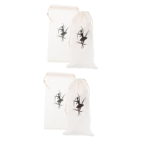 PACKOVE 4stücke Ballettschuhtaschen Kordelzug Aufbewahrungstaschen Für Tanzschuhe Weiche Langlebige Und Praktische Beutel Für Damen Und Unterwegs Mit Sicherem Verschluss Für Optimalen von PACKOVE