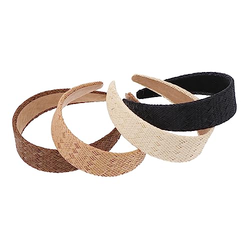 PACKOVE 4 Stück Haarreifen Dekorative Stirnbänder für Partys Reisen und Alltag Boho Stil Leicht und Angenehm zu Tragen Vielseitige Kopfbedeckung für Damen von PACKOVE