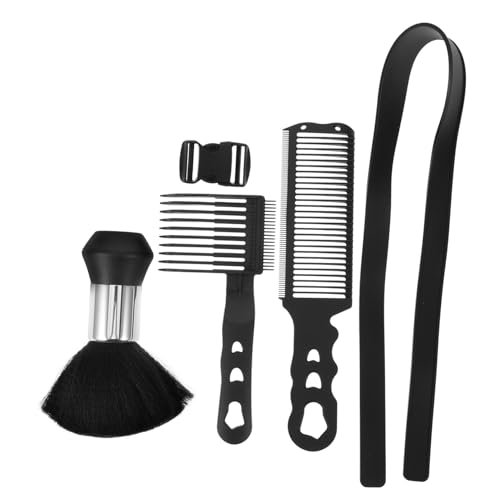 PACKOVE 4 Stück Teiliges Haarschneide Herren Präzise Positionierung mit Flat-top-kamm Verstellbare Längeneinstellungen Klassischer Öl-kopf-styling-kamm Friseurbedarf für Diy-haarschnitte von PACKOVE