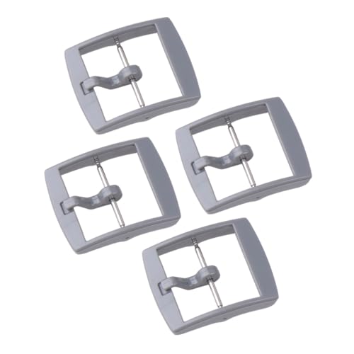 PACKOVE 4 Stück Teiliges Kunststoff Uhrenverschluss Robust und Langlebig Passend für Leder Silikon und Elektronik Uhrenarmbänder Installieren Graue Uhrenschnalle Zubehör für Freunde von PACKOVE