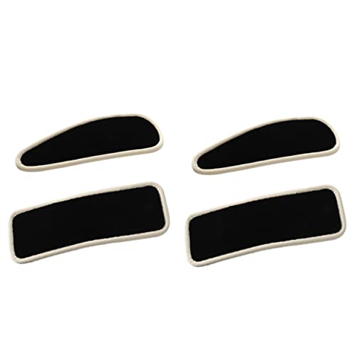 PACKOVE 4 Stück Teiliges Retro Haarklammern aus PU Leder Stilvolle Haaraccessoires Schwarz Dekorative Haarclips für Damen für Täglichen Gebrauch und Verschiedene Outfits von PACKOVE