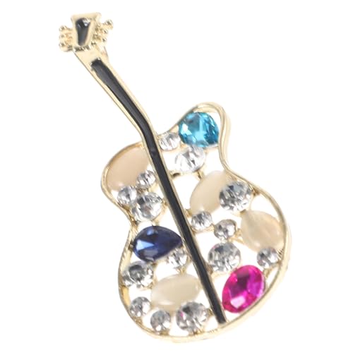 PACKOVE 4 Stück Vintage Gitarrenbrosche mit Funkelnden Kristallen und Perlen Dekorativer Anstecker für Damen Eleganter Modeschmuck für Hochzeiten Partys und Business Events PACKOVE 4 Stück Vintage Gitarrenbrosche mit Funkelnden Kristallen und Perlen Dekorativer Anstecker für Damen Eleganter Modeschmuck für Hochzeiten Partys und Business Events von PACKOVE