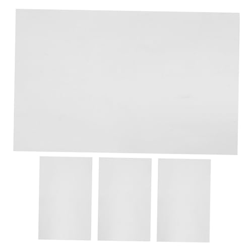 PACKOVE 4 Stück Wandspiegel Aufkleber Papier Silber Zum Abziehen Und Aufkleben Spiegel Dekorative Spiegelaufkleber Selbstklebende Spiegelaufkleber von PACKOVE