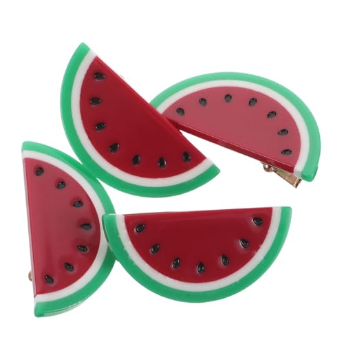PACKOVE 4 Stück Wassermelonen Haarklammern Süße Cartoon Haarspangen für und Mädchen Sommer Accessoires für Partys und Freizeit Langlebig und Leicht Fröhliches Design PACKOVE 4 Stück Wassermelonen Haarklammern Süße Cartoon Haarspangen für und Mädchen Sommer Accessoires für Partys und Freizeit Langlebig und Leicht Fröhliches Design von PACKOVE