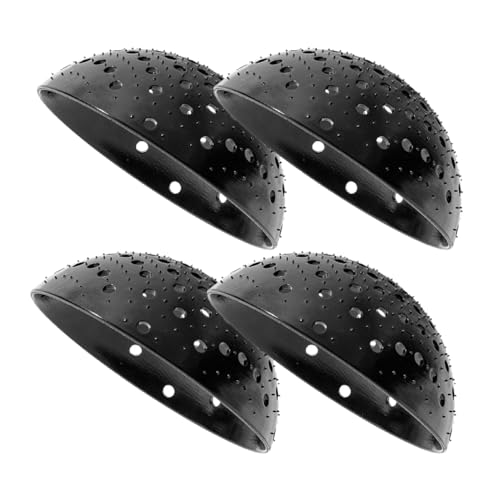 PACKOVE 4 Stück Werkzeug für Haarvolumen Kissen Brötchen Styling Pads geformt stutzenhalter Haarpolsterwerkzeug Haarhöcker für Volumeneinsatz Haarunterlagen Kieselgel Black von PACKOVE