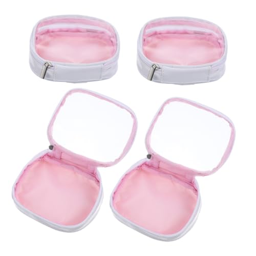 PACKOVE 4stücke Teiliges Reise-Make-up Taschen Mit Reißverschluss Kosmetiktaschen Für Damen Praktische Und Stilvolle Organizer Für Make-up Und Toilettenartikel Transparentes Design von PACKOVE