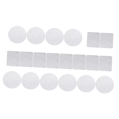 PACKOVE 40 Stück Teiliges DIY Lidschatten Metall Aufkleber Set mit Permanentem Klebstoff Wiederverwendbare Make Up Subpackage Platte Sticker Geeignet zum Selbst Gestalten von Lidschatten von PACKOVE