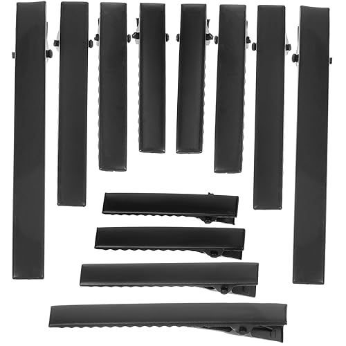 PACKOVE 40 Stück Teiliges Matte Schwarze Metall Haarspangen Alligator Clips für DIY Haarschleifen Styling Zubehör Vielseitig für Damen und Bastelprojekte Geeignet von PACKOVE