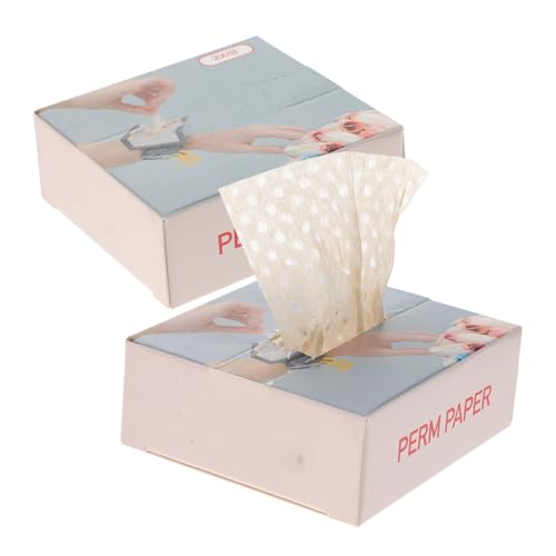 PACKOVE 400stücke Dauerwellen-endwickel Aus Papier Für Haare Zum Wickeln Der Haarspitzen Für Dauerwellen Mit Box Zum Tragen Am Handgelenk von PACKOVE