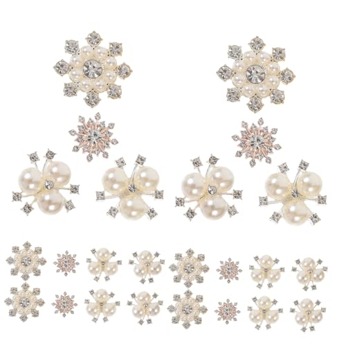 PACKOVE 40stücke Metallverzierungen Strass Charms Zarte Charms Bastelbedarf Diy Für Kleidung Haarnadeln Hochzeitseinladungen Tücher Usw von PACKOVE