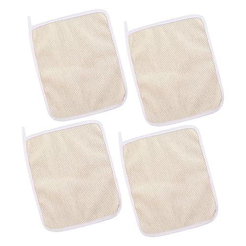 PACKOVE 4Stücke Nylon Peeling Handtücher Exfolierende Duschschrubber Für Körperpflege Für Sanfte Hautreinigung Vermeidung Von Verstopften Poren von PACKOVE