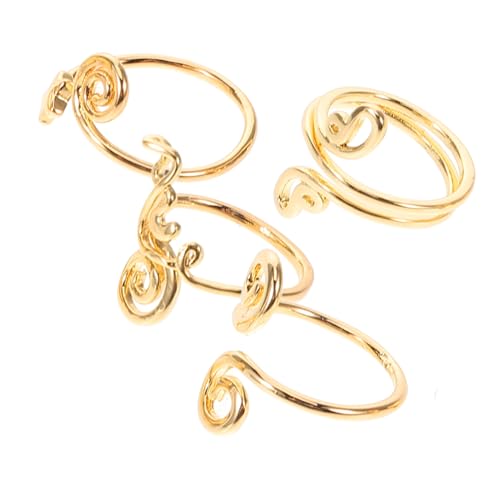 PACKOVE 4stücke Teiliges Set Verstellbarer Zehenringe Für Frauen Fußschmuck Mit Zirkonia Für Sommer Und Strand Offene Zehenringe von PACKOVE