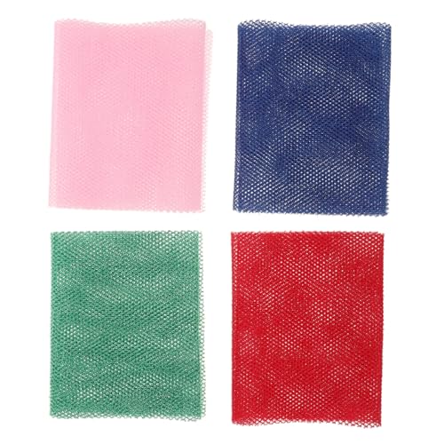 PACKOVE 4stücke Dusch Schrubber Peeling-luffa-netz Afrikanisches Netz Badezimmer-körperschrubber Praktischer Rückenschrubber Waschlappen Für Frauen Hautbürste von PACKOVE