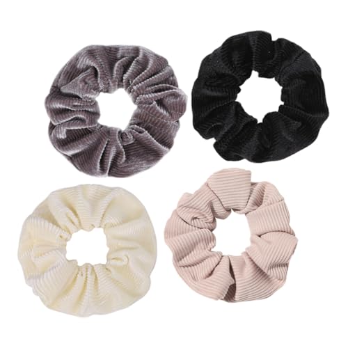 PACKOVE 4stücke Haargummis Aus Stoff Elastische Pferdeschwanzhalter Für Damen Haarschmuck Für Frauen Und Mädchen von PACKOVE