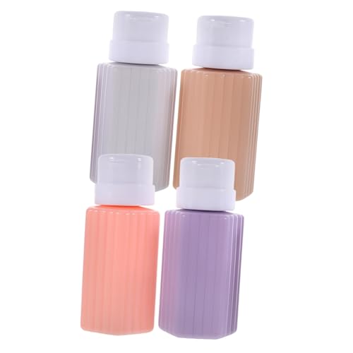 PACKOVE 4stücke Nagellackentferner Mit Pumpe Leere Pumpflaschen Nachfüllbare Flüssigkeitsflaschen Aus Kunststoff Für Make-up-entferner Und Andere Flüssigkeiten von PACKOVE